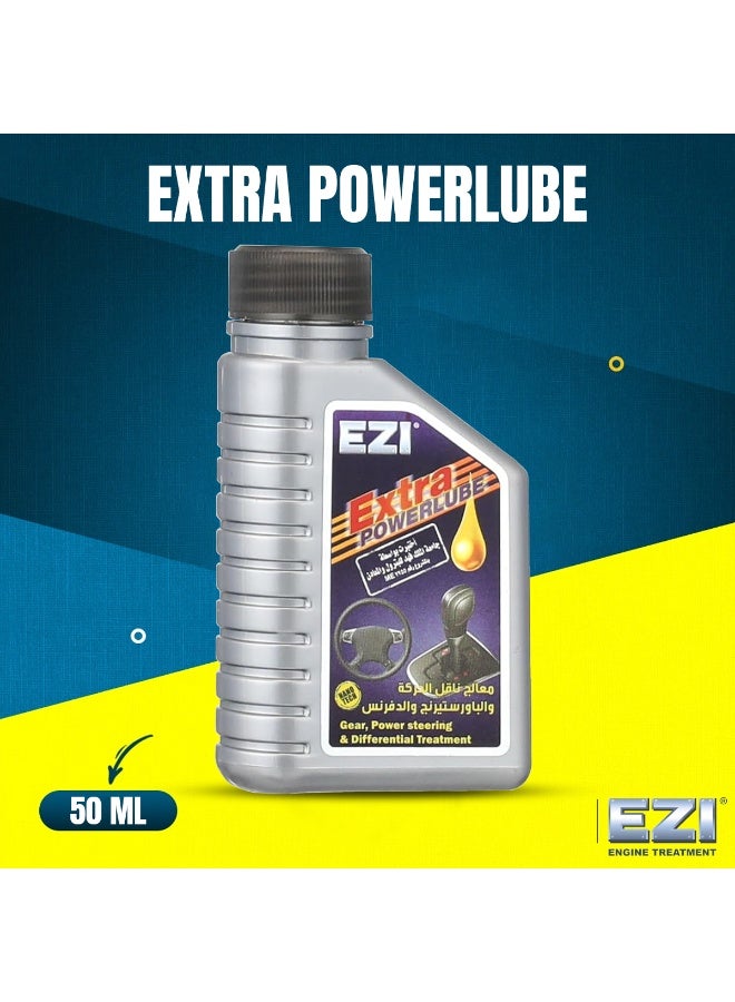 EZI Extra Power Lube Transmission Treatment 50ml for Gear Box Manual Automatic Gear Oil Additive Power Steering Differential Noise Reduction Smooth Shifting Wear Protection Anti Friction Lubricant Car Bike SUV Truck Universal Use Long Life - Image 1